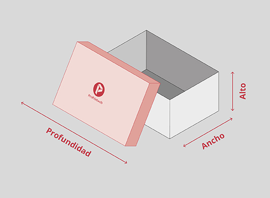 Impresión 1 ud de caja Tapa y Fondo automontable - Prototipo ProPrintweb